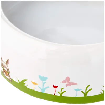 Produktbild von Nobby Nager Keramik-Futtertrog Flower, Weiß/Bunt, 500 ml