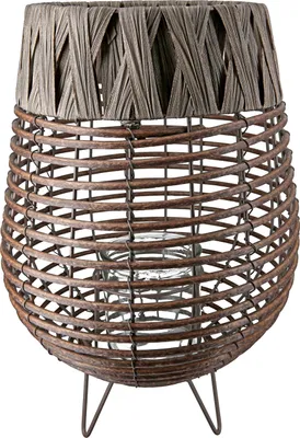 Produktbild von GILDE Windlicht, "Aves", Polyethylen, braun, , H. 41 cm, D. 27 cm 50783
