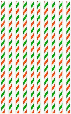 Produktbild von 20 Papier Trinkhalme Rot Weiß und Grün gestreift