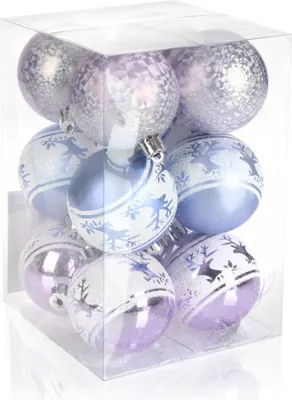 Produktbild von com-four® 12x Weihnachtskugeln, Christbaumkugeln 6 cm - bruchsicher aus Kunststoff für Weihnachten, Baumschmuck für den Christbaum mit Anhänger