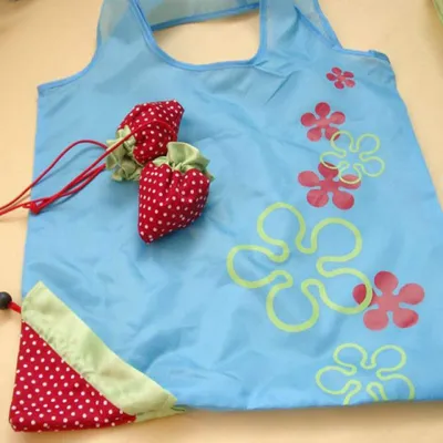 Productafbeelding van Opvouwbare Eco Shopping Bag - Multicolor Aardbei