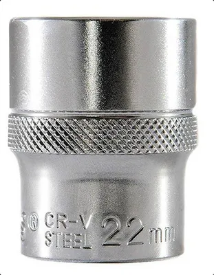 Produktbild von Stecknuss 22 mm Innensechskant aus Chrom-Vanadium-Stahl mit Vierkant-Antrieb