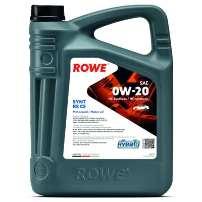 Produktbild von 5 Liter ROWE HIGHTEC SYNT RS C5 SAE 0W-20