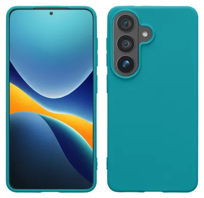 Produktbild von kwmobile Handyhülle für Samsung Galaxy S26 Hülle - TPU Case - Kabelloses Laden - Schutzhülle Cover in Petrol matt