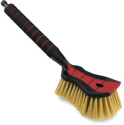 Obrázek produktu pro Měkký kartáč na mytí auta, 44 cm, červený, s přípojkou na hadici