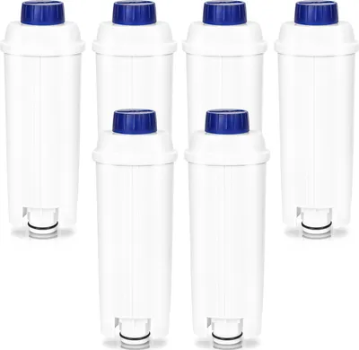 Produktbild von 6x náhradní vodní filtr pro kávovary DeLonghi DLSC002, SER3017 - včetně verzí řady ECAM, ESAM, ETAM