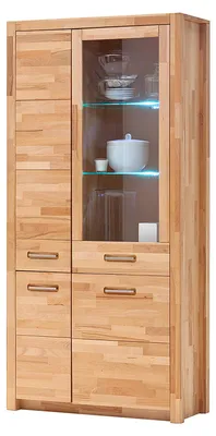 Produktbild von home24 Vitrinenschrank - Massivholz