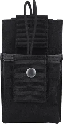 Produktbild von Tragbare Nylon-Walkie-Talkie-Tasche, Funkgerätehalter, Etui für Outdoor-Sportarten, Schwarz