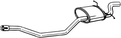 Produktbild von BOSAL 280-253 Endschalldämpfer für MINI Schrägheck (R56) Auspuff