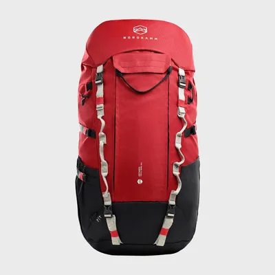 Produktbild von NORDKAMM Trekkingrucksack 50L, Rucksack für Reisen, Damen, Herren, rot
