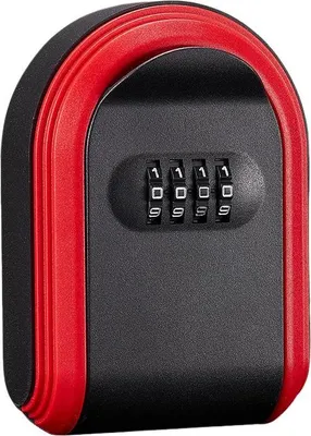 Produktbild von Schlüsseltresor, magnetischer Schlüsselanhänger mit Schloss, magnetischer Schlüsselkasten, versteckt unter dem Auto, sichere 4-stellige Kombination