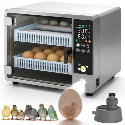 Brutmaschine 20-24 Eier, automatisch, 5 Modi, für Hühner, Enten, Gänse, Wachteln