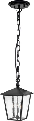 Produktbild von Pendelleuchte außen Aluminium Glas IP44 B: 27,9 cm H: max. 210,5 cm Schwarz 3-flammig Rustikal
