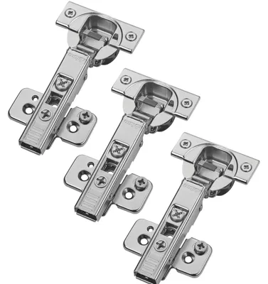 Produktbild von Blum Scharnier CLIP top 71B3580 Eckanschlag – Kreuzmontageplatte 173H7100 und Schrauben (3 Stück)
