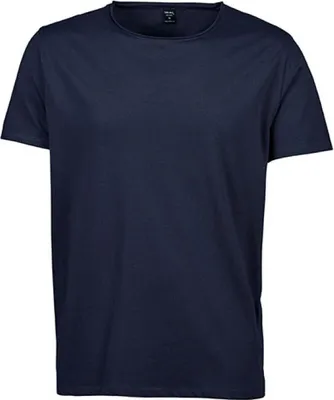 Produktbild von Tee Jays 5060 | Herren Raw Edge Tee / 100 %ringgesponnene,gekämmte Baumwolle - Farbe: Navy - Größe: L