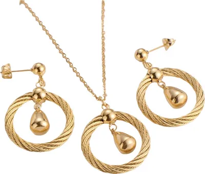 Produktbild von PE-20564 Set - Eleganter goldener Schmuck KP20564