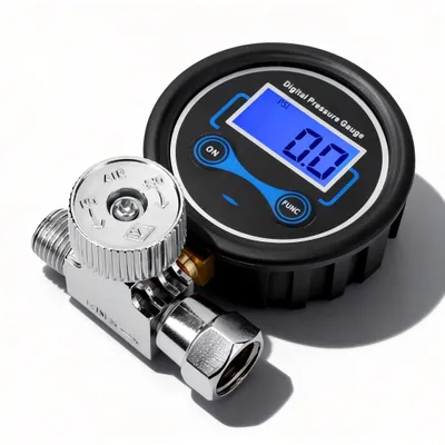 Digitale Luchtdruckregler 0-200 Psi mit Manometer 1/4 Zoll