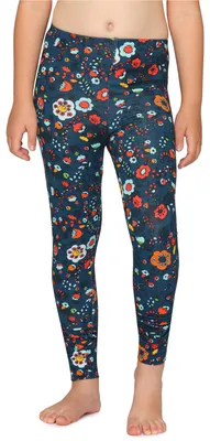 Image de Leggings longs en coton pour fille Merry Style MS10-337 (bleu/petites fleurs, taille 110)
