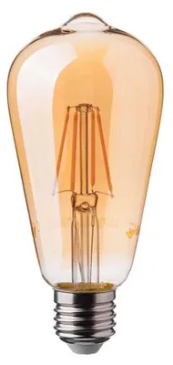 Immagine prodotto di V-Tac VT-1966 Lampadina vintage LED 6W E27 filamento ST64 luce bianco caldo 2200K effetto ambrato - 214362