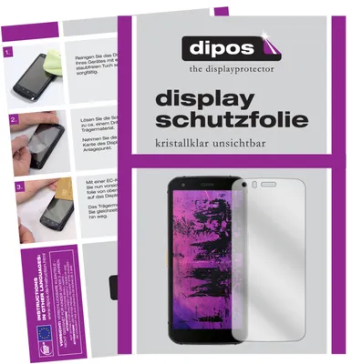 Zdjęcie produktu dla 6x folia ochronna dla Cat S62 Pro przezroczysta folia ochronna ekranu ochrona wyświetlacza dipos