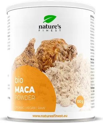 Nature’s Finest Bio Maca Powder organic vegan raw for energy vitality hormone balance and Detox
