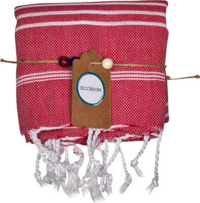 Produktbild von ECOBAIN 8695 Red Small Classic Towel 50 x 90 cm Handtuch Dusch-, Sauna- und Badetuch Wickeltuch Hamam