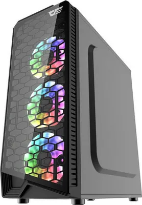 Produktbild von darkFlash Kompiuterio korpusas  Darkflash Water Square ATX PC Case/Honeycomb design