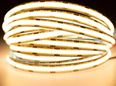 Zdjęcie produktu dla Taśma LED Pasek COB 12V 50W 1920LED NEON Ciepła 8mm 5m