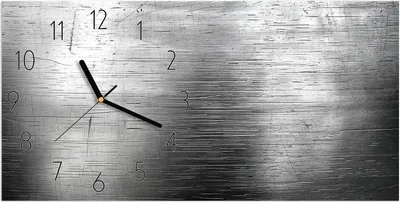 Produktbild von Wanduhr aus Glas mit Motiv Strukturierte Oberfläche- 60 x 30 cm - inkl. Aufhängesystem