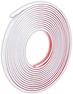 Obrázek produktu pro Bílá samolepicí 3D lišta 0,8 cm x 5 m na stěny a dekorace