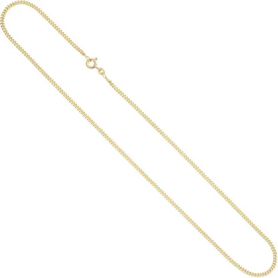 Produktbild von 2,1mm Panzerkette Halskette Collier Goldkette 585 Gelbgold Gold 42cm Damen