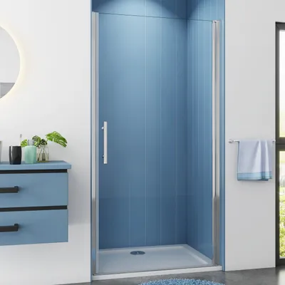 Produktbild von 80x185cm Schwenktür Nano Glas Duschabtrennung Dusche Schwingtür Duschkabinen
