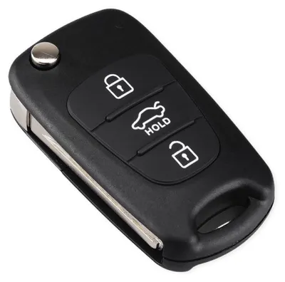 Produktbild von Techstar®-Autoschlüsselgehäuse, kompatibel mit Hyundai I30, Elantra, Santa Fe, Accent, 3 Tasten