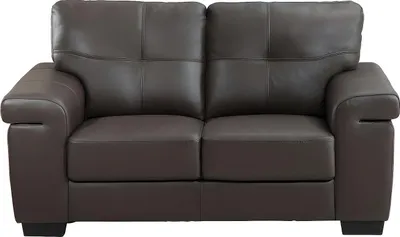 Produktbild von HAZEL 2-Sitzer Sofa in Leder - Farbe: braun