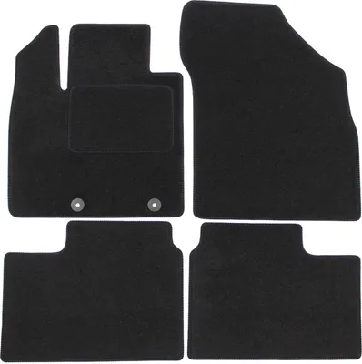 Image de Tapis De Sol Noir Velours Pour Suzuki Ignis Depuis 2016 4pcs, Ajustement précis, Base Antidérapante, Renforcée dans la Zone de la Pédale