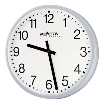 Produktbild von Peweta Funk-Wanduhr "ø 52 cm", Batteriebetrieb, Standard, Zifferblatt arabische Zahlen