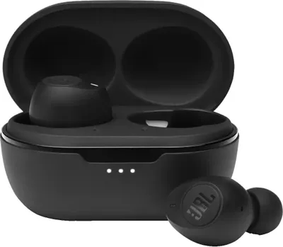 Produktbild von JBL Tune 115 TWS True-Wireless In-Ear-Kopfhörer in Schwarz – Klangvoller Bass Sound ohne Kabel – Musik Streaming bis zu 21 Stunden