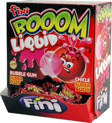 Produktbild von Finic Booom liquid bubble gum strawberry 200 pieces