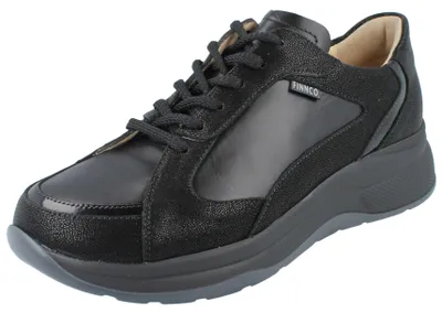 Produktbild von FINN COMFORT FINNCO Piccadilly Damen Halbschuhe schwarz Leder - Größe: UK 6,5