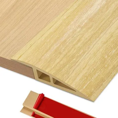 Productafbeelding van Overgangslijst 2 m x 7 cm - pvc - zelfklevend - hoogtecompensatie voor laminaat en tegels - ServiceTopper