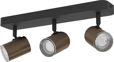 Produktbild von EGLO Deckenlampe Consuma 1, Spotbalken 3-flammig, Spot Deckenleuchte Badezimmer, Badlampe Decke, Deckenstrahler mit GU10 , IP44