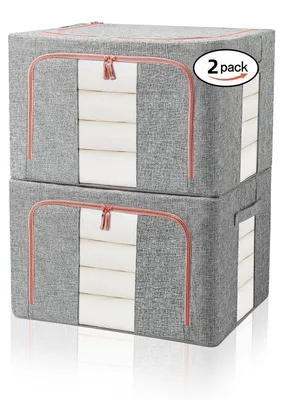 Obrázek produktu pro Skládací úložné boxy z oxfordské tkaniny s okénkem