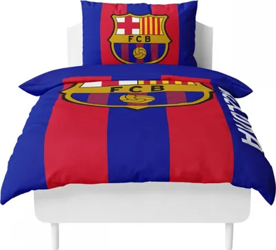 Zdjęcie produktu dla Komplet pościeli FC Barcelona 135 x 200 cm Barca Lewandowski Szczęsny