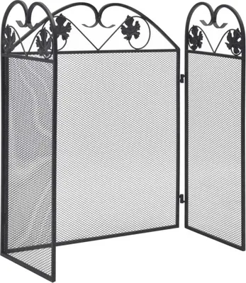 Produktbild von vidaXL 3-tlg. Funkenschutzgitter Eisen Schwarz