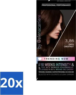 Zdjęcie produktu dla Syoss – Farba do włosów – 3-86 Onyx Kasztan – 1 zabieg koloryzacji – opakowanie promocyjne – 20 sztuk