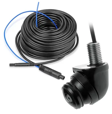 Produktbild von Carmedien Mini Kamera mit 210° Ultra Weitwinkel, Set 15m Kabel, 12V 24V IP69K Rückfahrkamera, Seitenkamera, Frontkamera