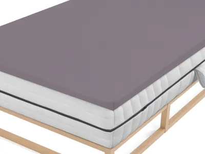 Produktbild von biberna Jersey-Elastic-Topper-Spannbetttuch 0077641 color: silber/grau, size: 1x 180x200 cm - 200x220 cm