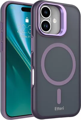 Zdjęcie produktu dla Etui Etteri Morning Fog do iPhone'a 17 6,3″, fioletowe