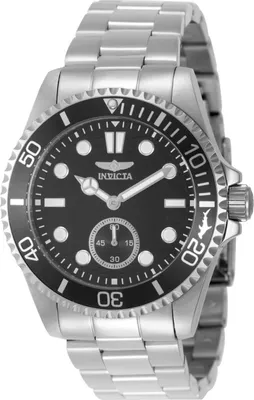 Produktbild von Invicta Pro Diver 49421 Herren Uhr - Quartz Bewegung - Edelstahl mit Schwarzem Zifferblatt - 43 mm