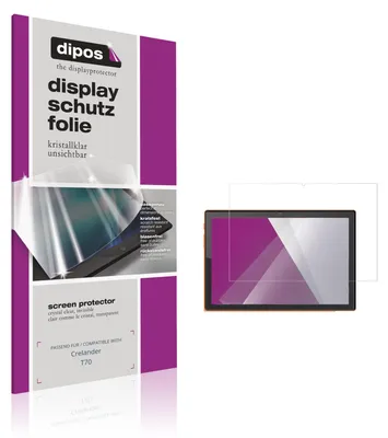 Produktbild von 2x Schutzfolie für Crelander T70 klar Displayschutzfolie Folie Display Schutz dipos